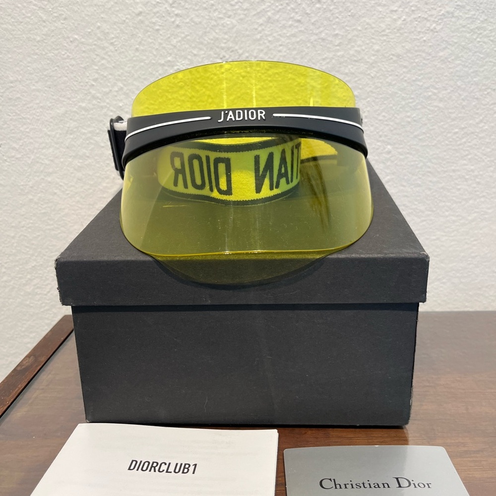 CHRISTIAN DIOR JADIOR DIORCLUB1 DIORIVIERA IBIZA SUN VISOR EYEWEAR SUN HAT - Picture 13 of 14